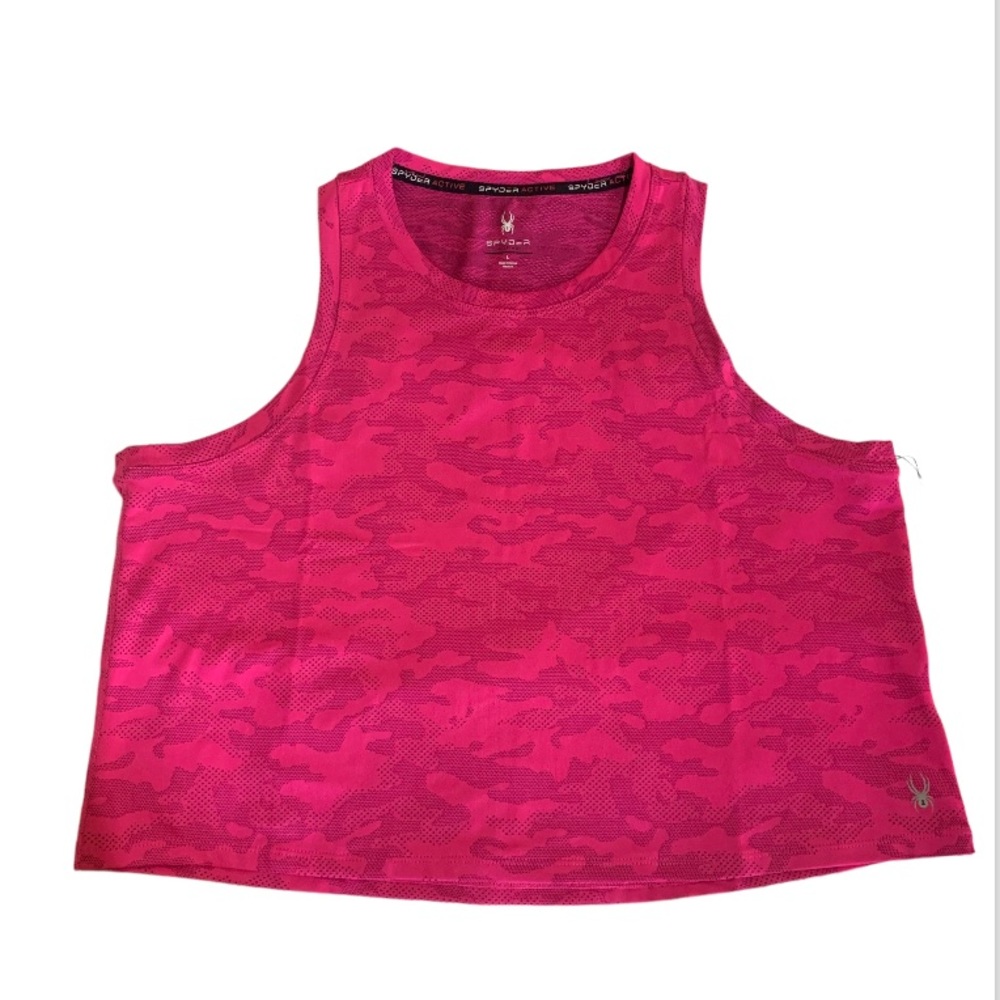 Spyder Active with Moisture Wicking 4- why stretch fabric, Proweb tank top.